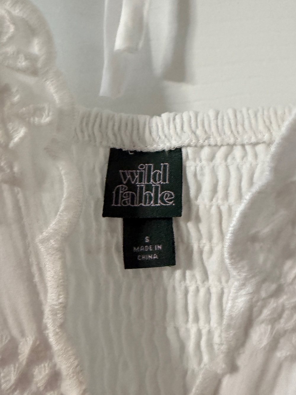 Wild Fable White Lace Embroidered Maxi Sundress - NWOT size S - Picture 2 of 8